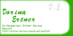 dorina ertner business card